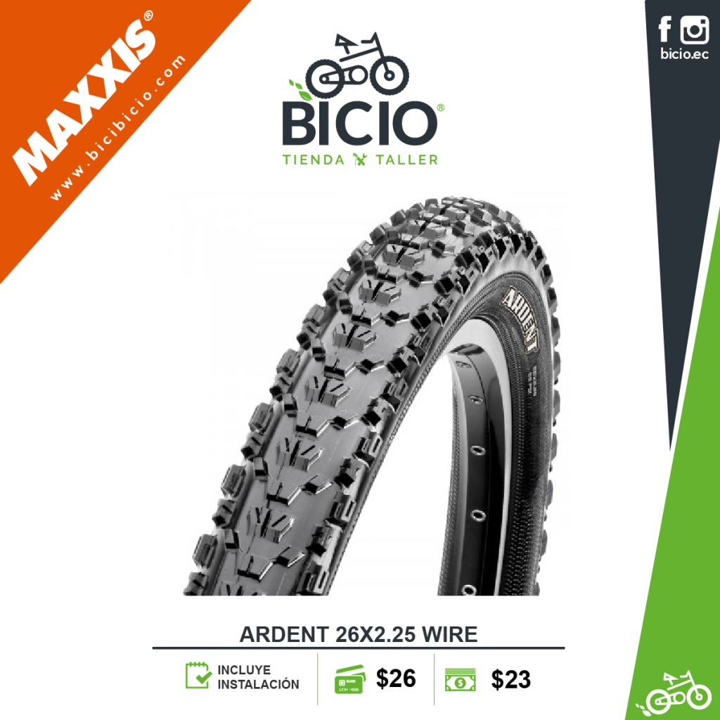 LLANTA MAXXIS ARDENT 26 X 2 25 Bicio Tienda Taller De Bicicletas