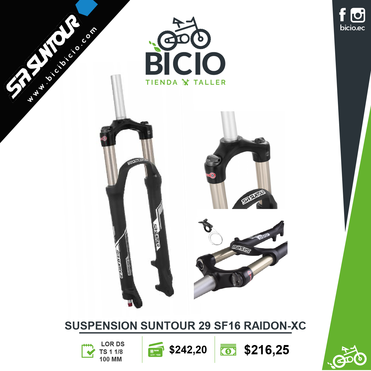 SR Suntour Raidon XC - Bicio tienda - de bicicletas