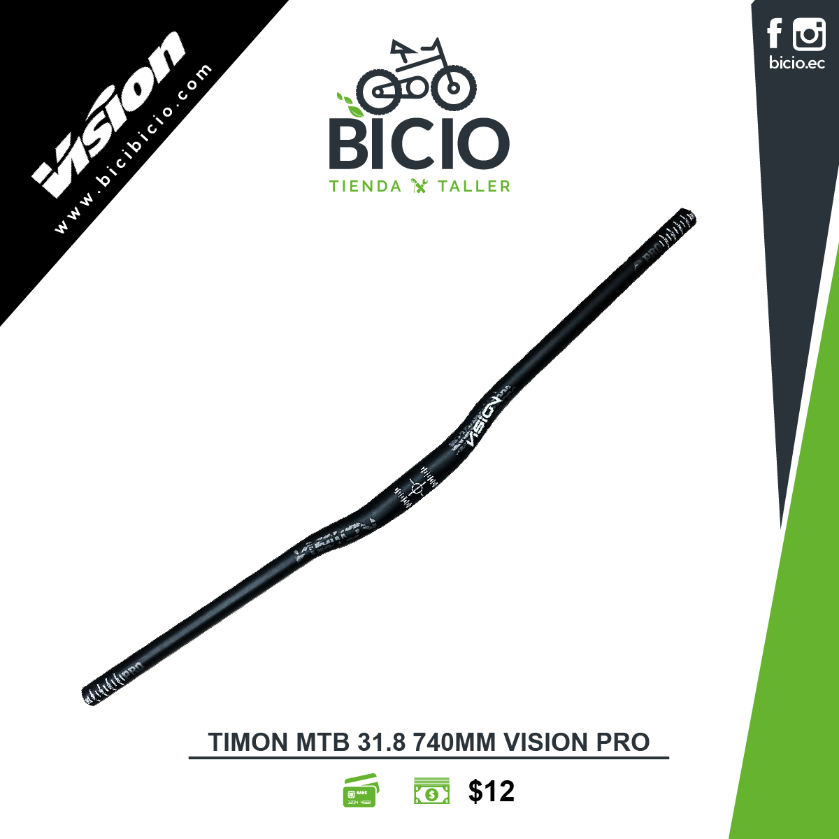 Tim n MTB Vision semicurvo Bicio tienda taller de bicicletas