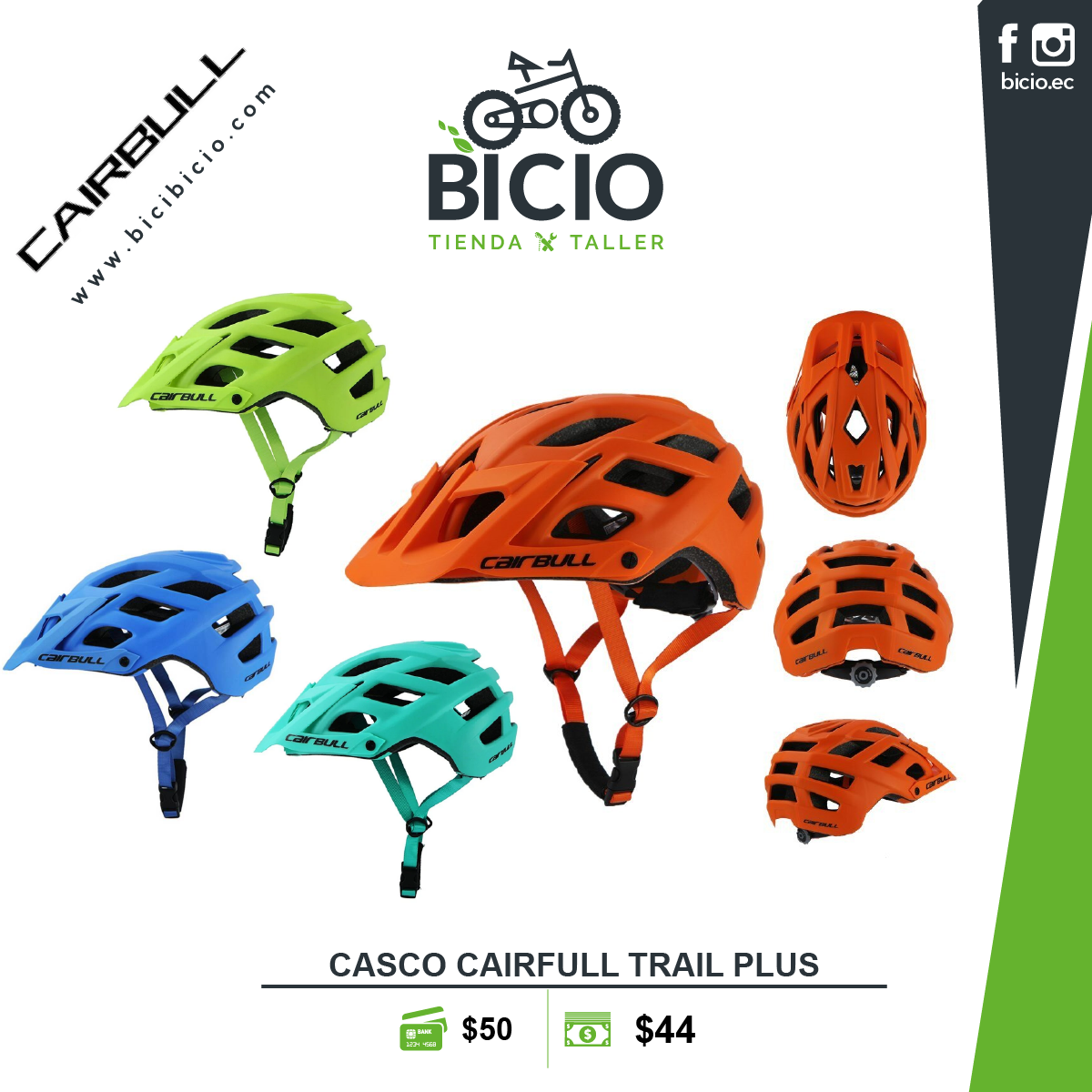 Casco Cairbull MTB Bicio taller de bicicletas