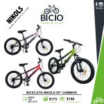 Bicicleta Nikols 20"  1x6 vel.