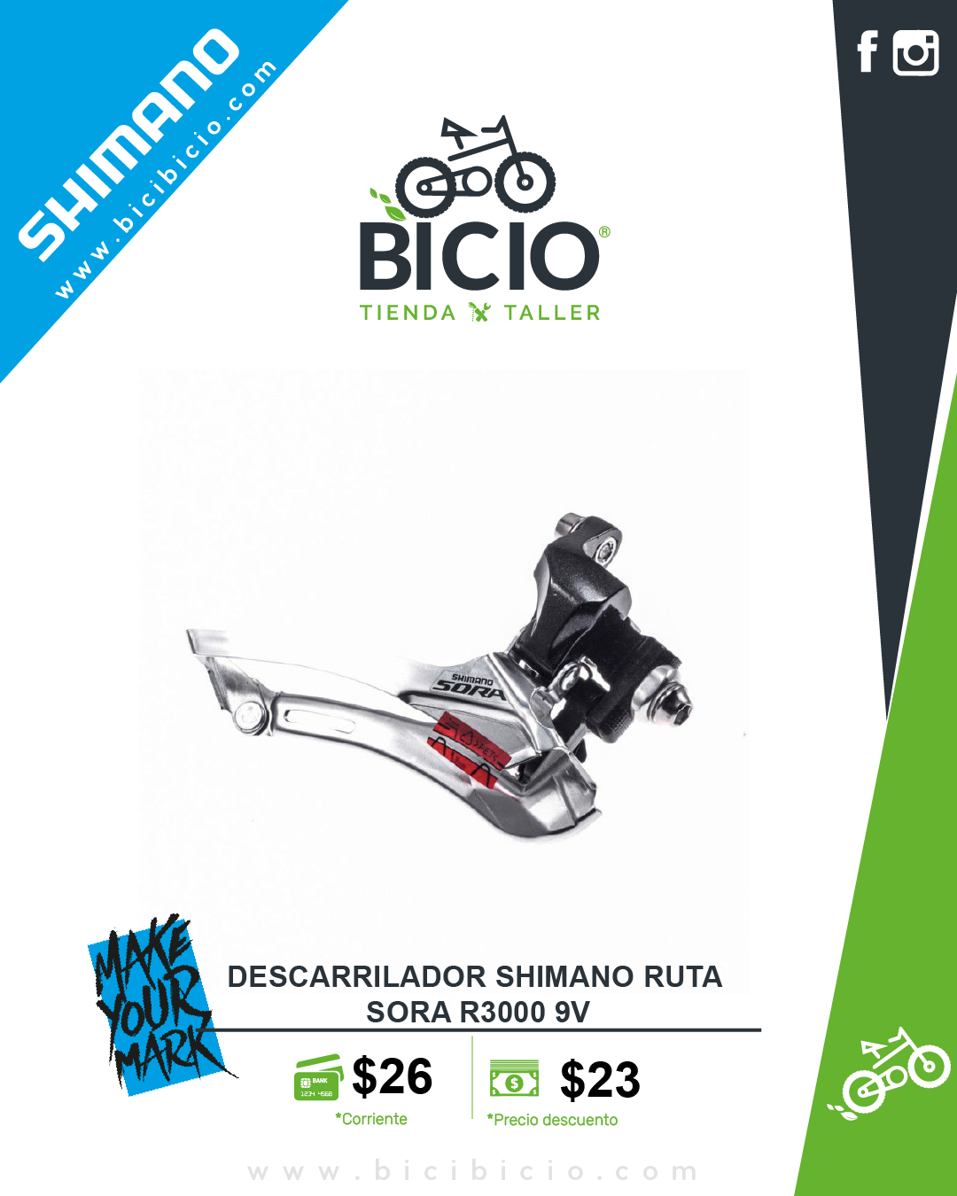Descarrilador shimano FD-3500 Sora 9v