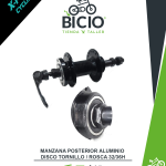 Manzana aluminio con rosca para disco tornillo