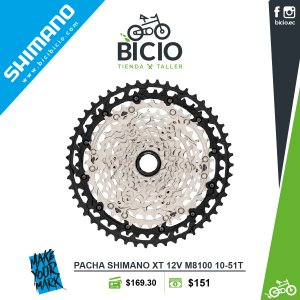 Cassette Shimano XT M8100 (10‑51T) 12vel.