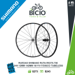 Juego Ruedas Shimano para Freno de Disco WH-RS370