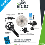 Grupo de transmisión Shimano Deore 1x12v Vel.