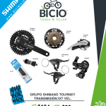 Grupo de transmisión Shimano Tourney 3×7 Vel.