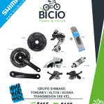 Grupo de transmisión Shimano Altus 3×8 Vel.