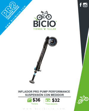 Inflador PRO Pump Performance Suspensión con medidor