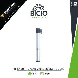 Minibomba Topeak Micro Rocket a 11 BAR/160 PSI