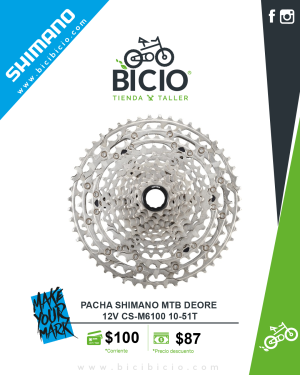 Cassette Shimano Deore M6100  (10-51T) 12vel.