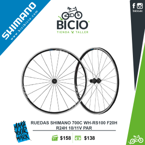 Juego ruedas Shimano para freno de V-brake RS100