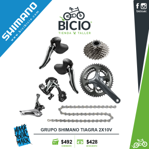 Grupo de transmisión Shimano R4700 Tiagra 2×10vel.