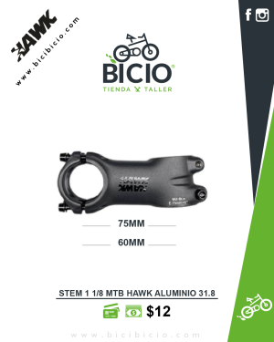 Stem aluminio Hawk / Xpro