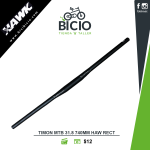 Manubrio Hawk Aluminio flat