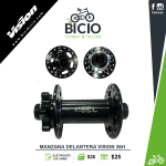Manzana Delantera Vision 36h 15x110 mm Eje Pasante