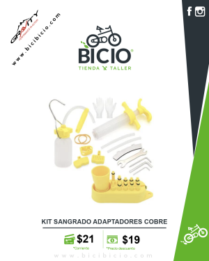 Kit GRAVITY sangrado v/modelos a/cobre