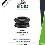 Pista de dirección NECO H148 1 1/8″ Semi-integrada