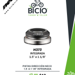 Pista de dirección NECO  H373 1,5″ → 1 ⅛″ Integrada