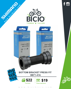 Eje de centro Shimano SM-BB71-41A Press Fit