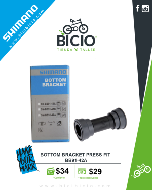Eje de centro Shimano SM-BB91-42A Press-Fit
