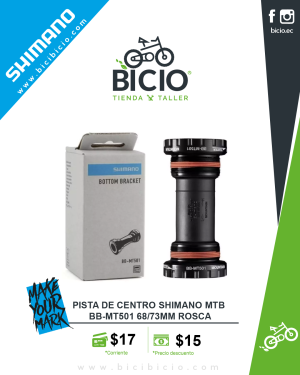 Eje de centro Shimano BB-MT501