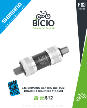 Eje de centro Shimano BB-UN300 117,5 mm