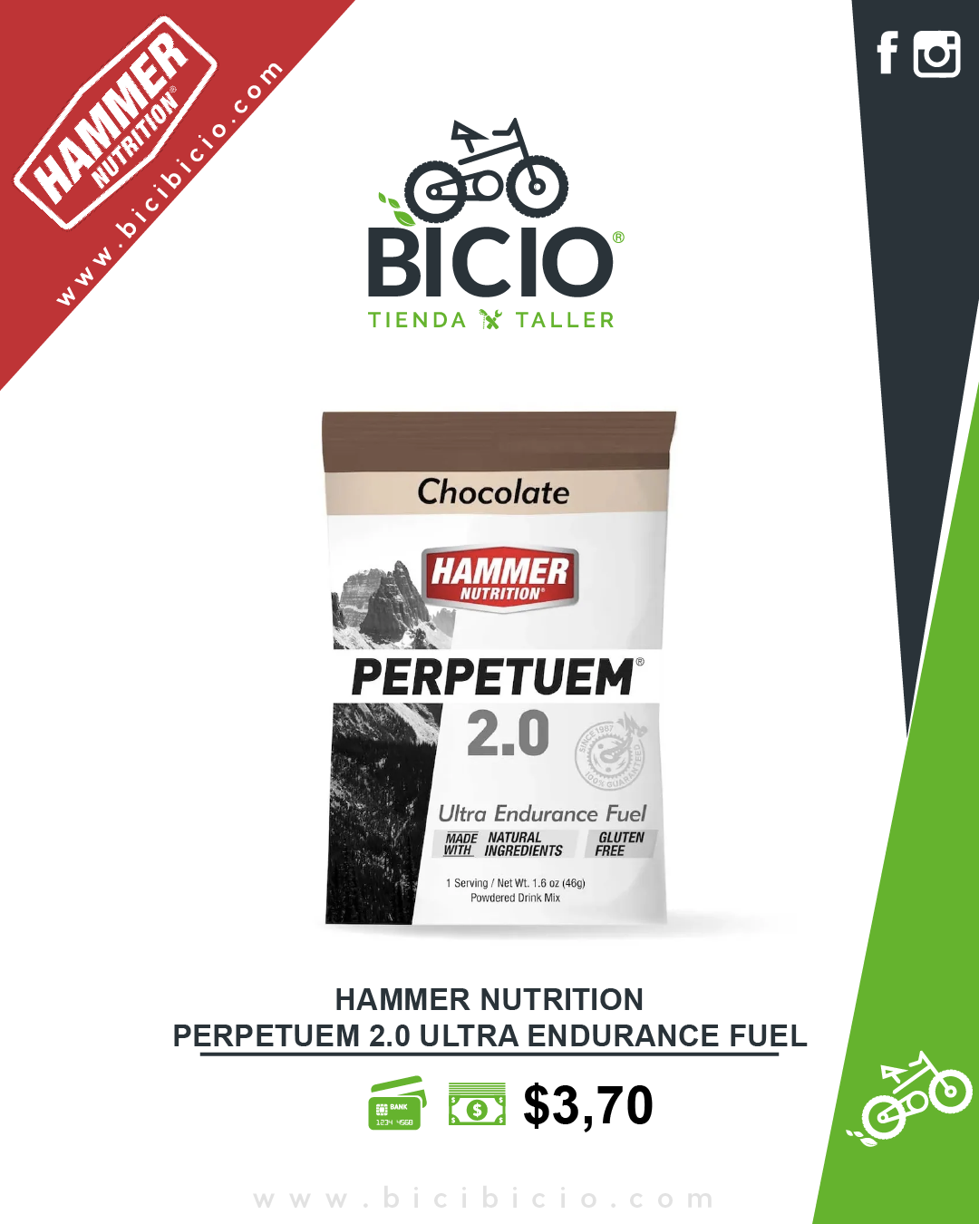 Nutrition Perpetuem 2.0 de Hammer Nutrition