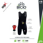 Licra corta Rider Pro Max con tirantes y badana de gel