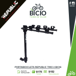 Portabicicletas Republic - Barra de Tiro para 4 Bicicletas