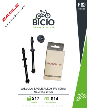 Válvula Tubeless Eagle Alloy F/V 80mm