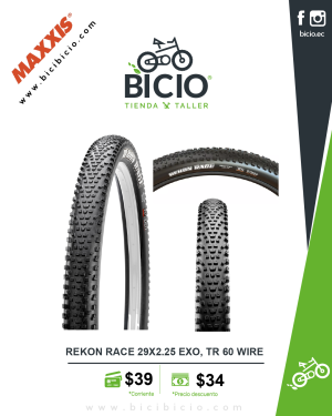 LLANTA MAXXIS REKON RACE 29x2.25 EXO, TR 60 Wire