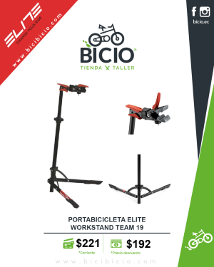 Portabicicleta ELITE WORKSTAND TEAM 19 de Taller