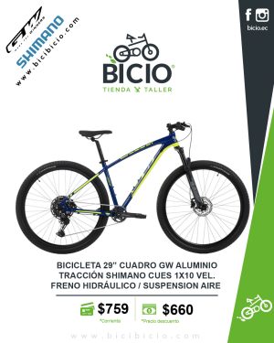 Bicicleta GW 29" Shimano Cues 1x10 vel.