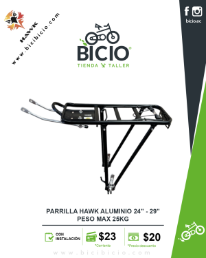 Parrilla HAWK de Aluminio 24”–29”